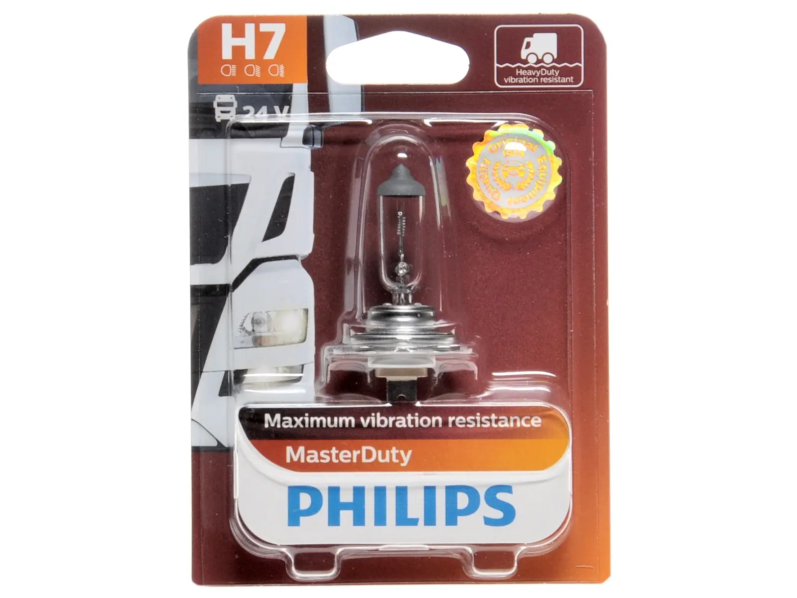 PHILIPS H7 MasterDuty, 24V, 70W, weiss