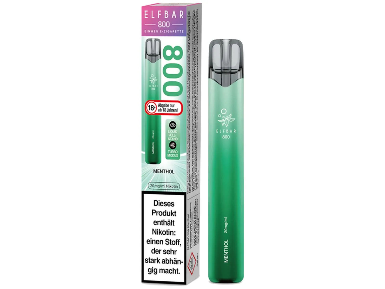 ELFBAR 800 Einweg 20mg/ml Menthol VE10