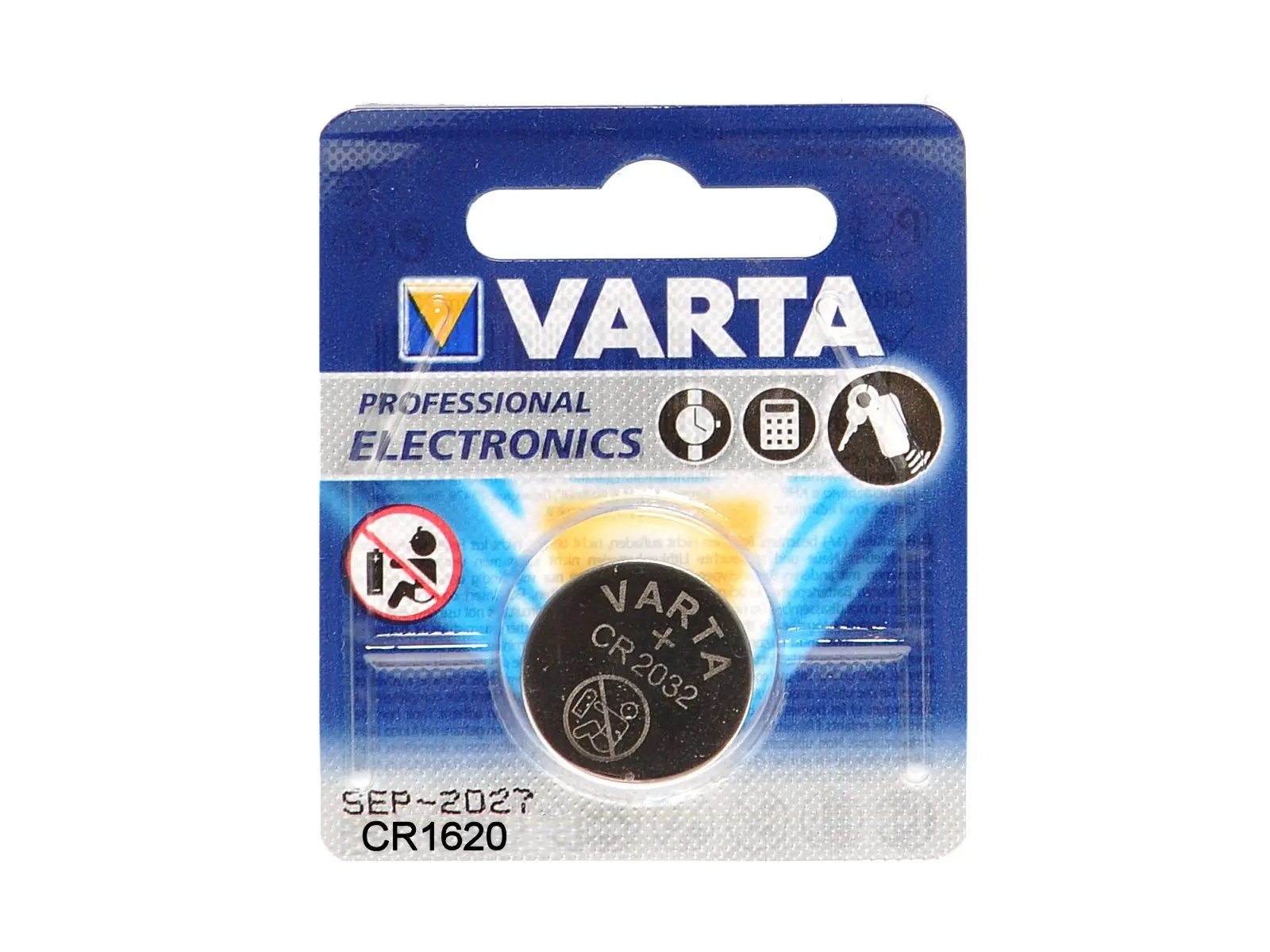VARTA Knopfzelllen-Batt. Lithium CR 1620    VE10
