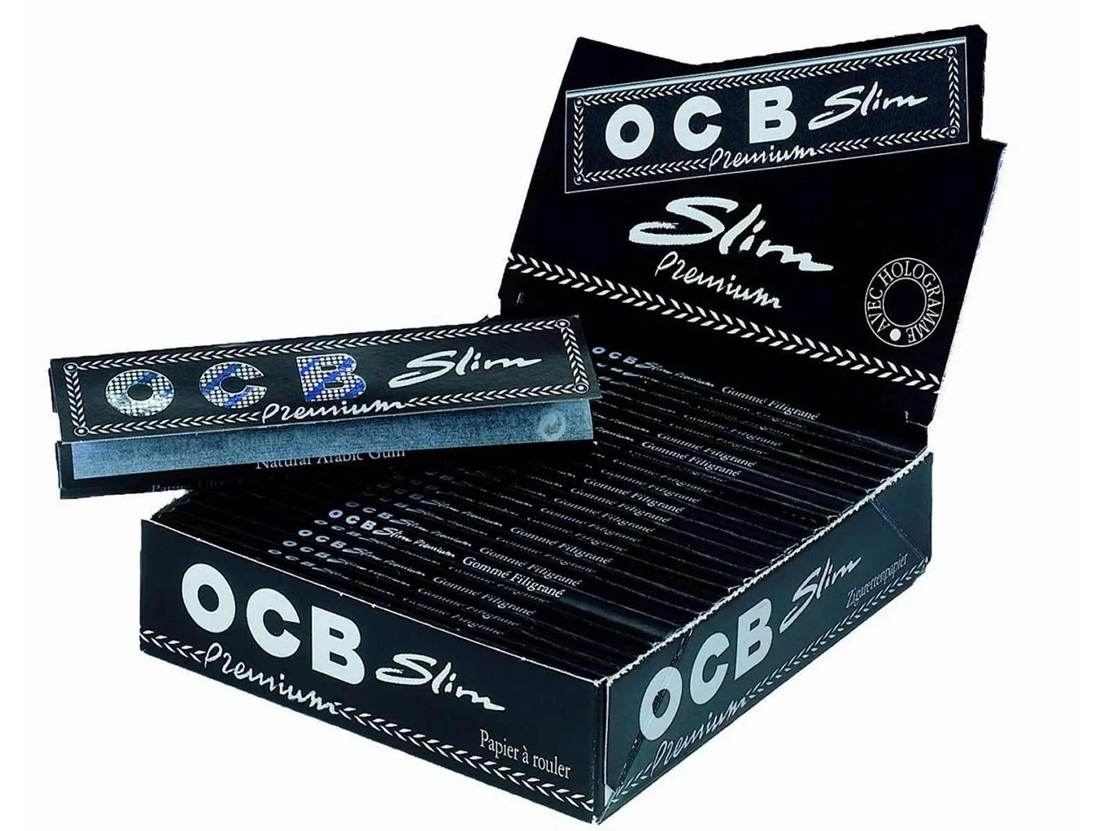 OCB Schwarz Premium long slim 25 Hefte