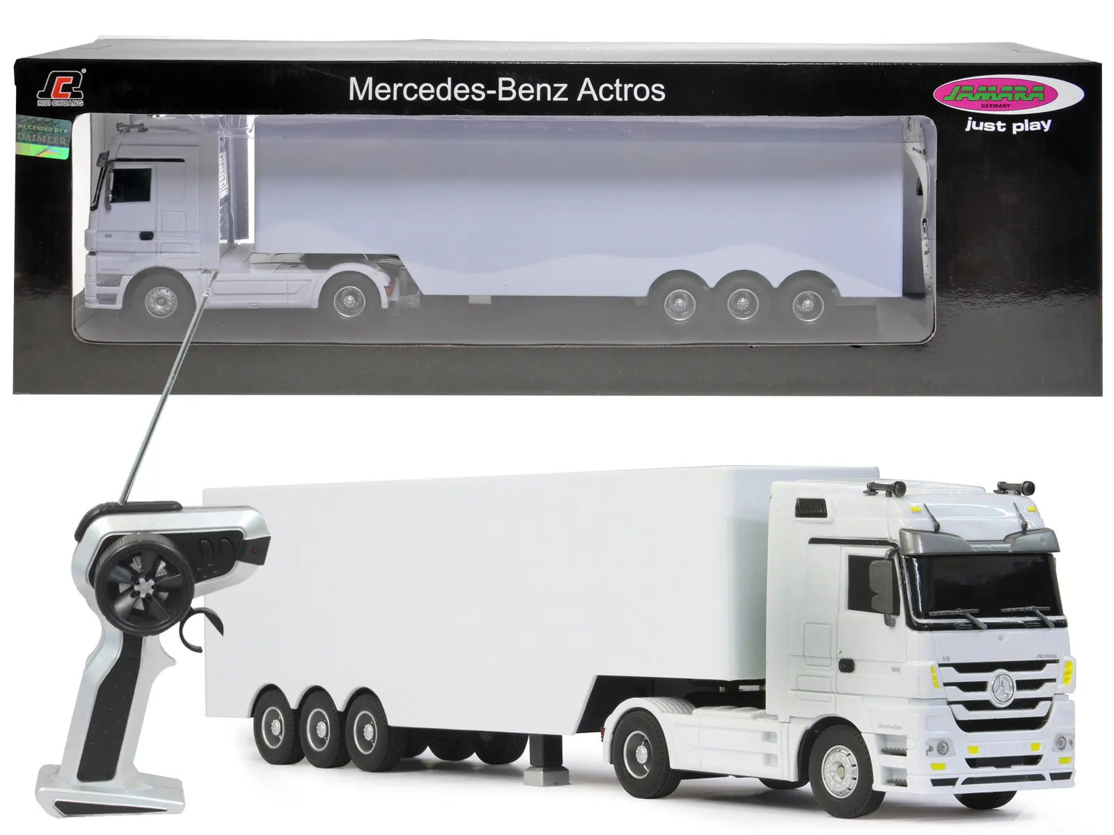 JAMARA Mercedes Actros mit Fernsteuerung 49cm,weiß