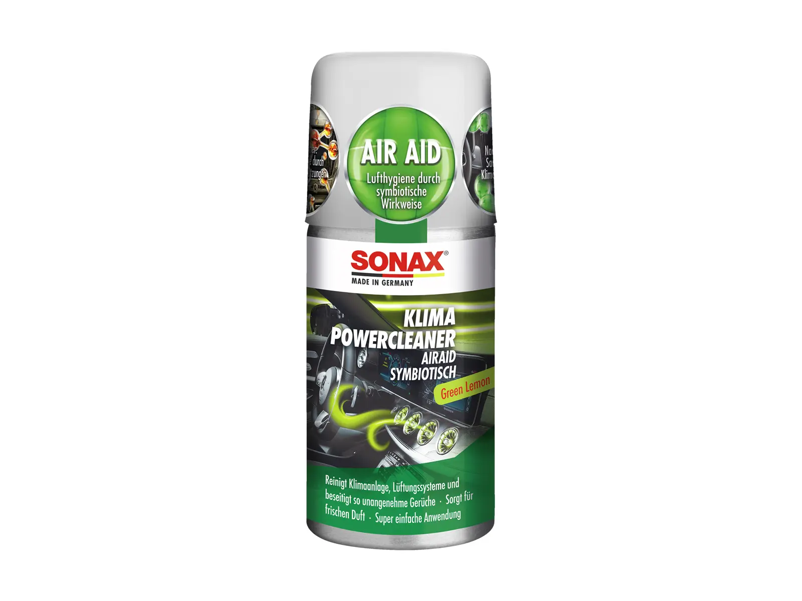 SONAX KlimaPowerCleaner AirAid Green Lemon VE12