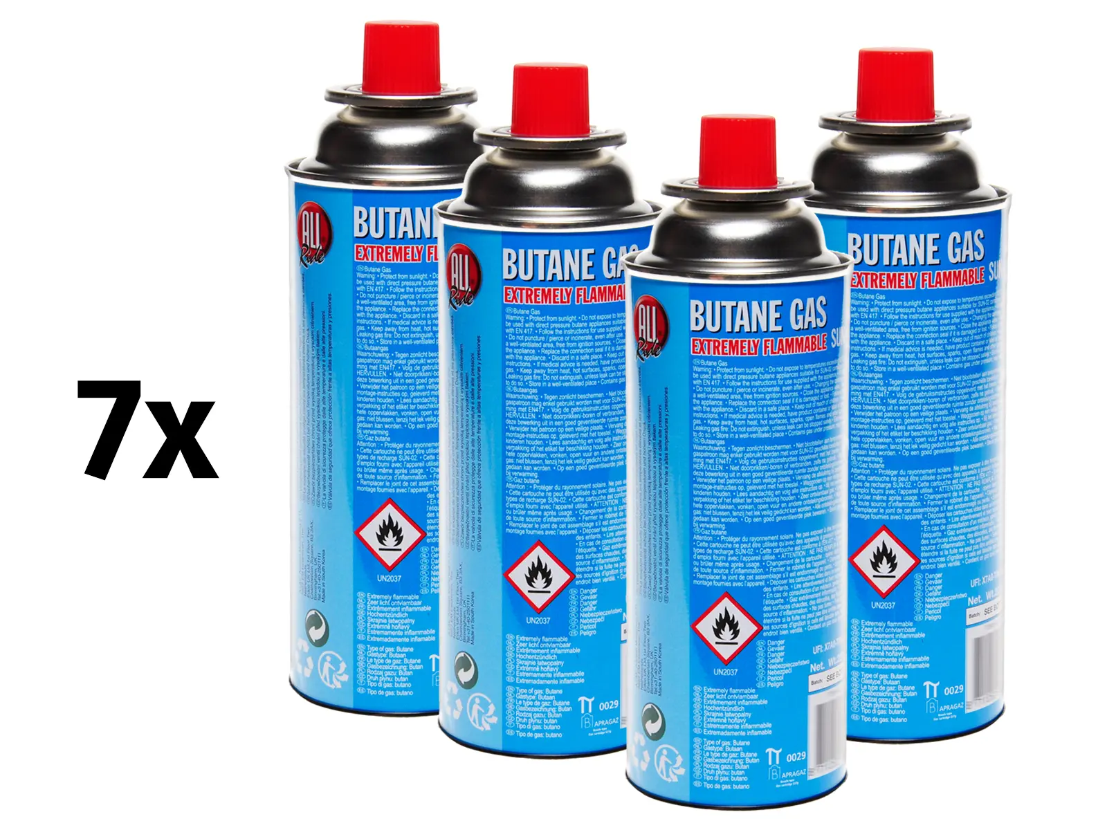 Gaskartuschen  /400ml/4erPack/VE7/