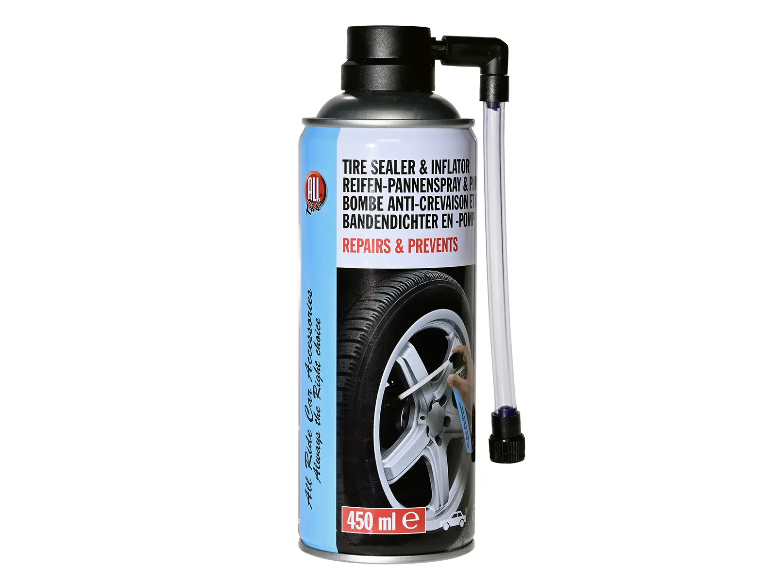 ALL Ride Reifen-Pannenspray & Pumpe, 450ml