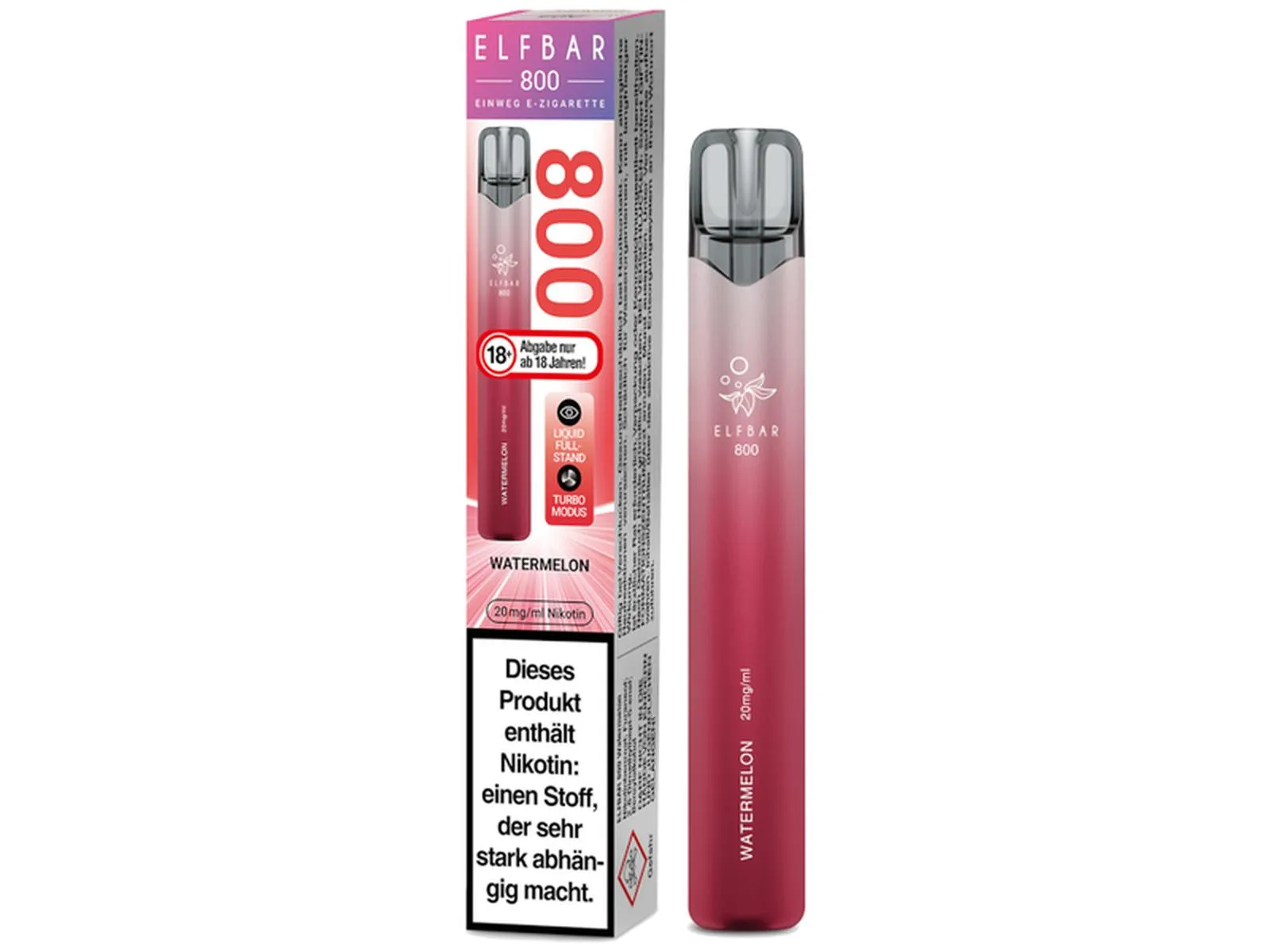 ELFBAR 800 Einweg 20mg/ml Watermelon VE10