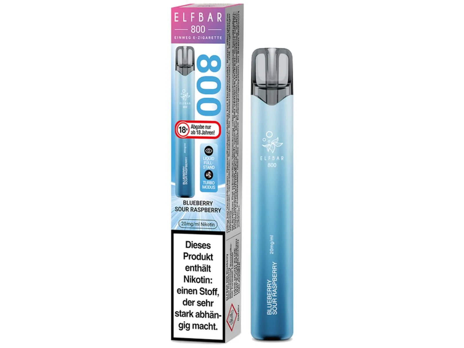 ELFBAR 800 Einweg 20mg/ml Blue Sour Raspberry VE10