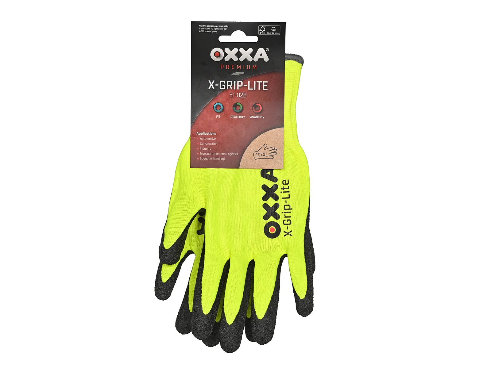 Arbeitshandschuhe OXXA, X-Grip-Lite, EN388 VE12