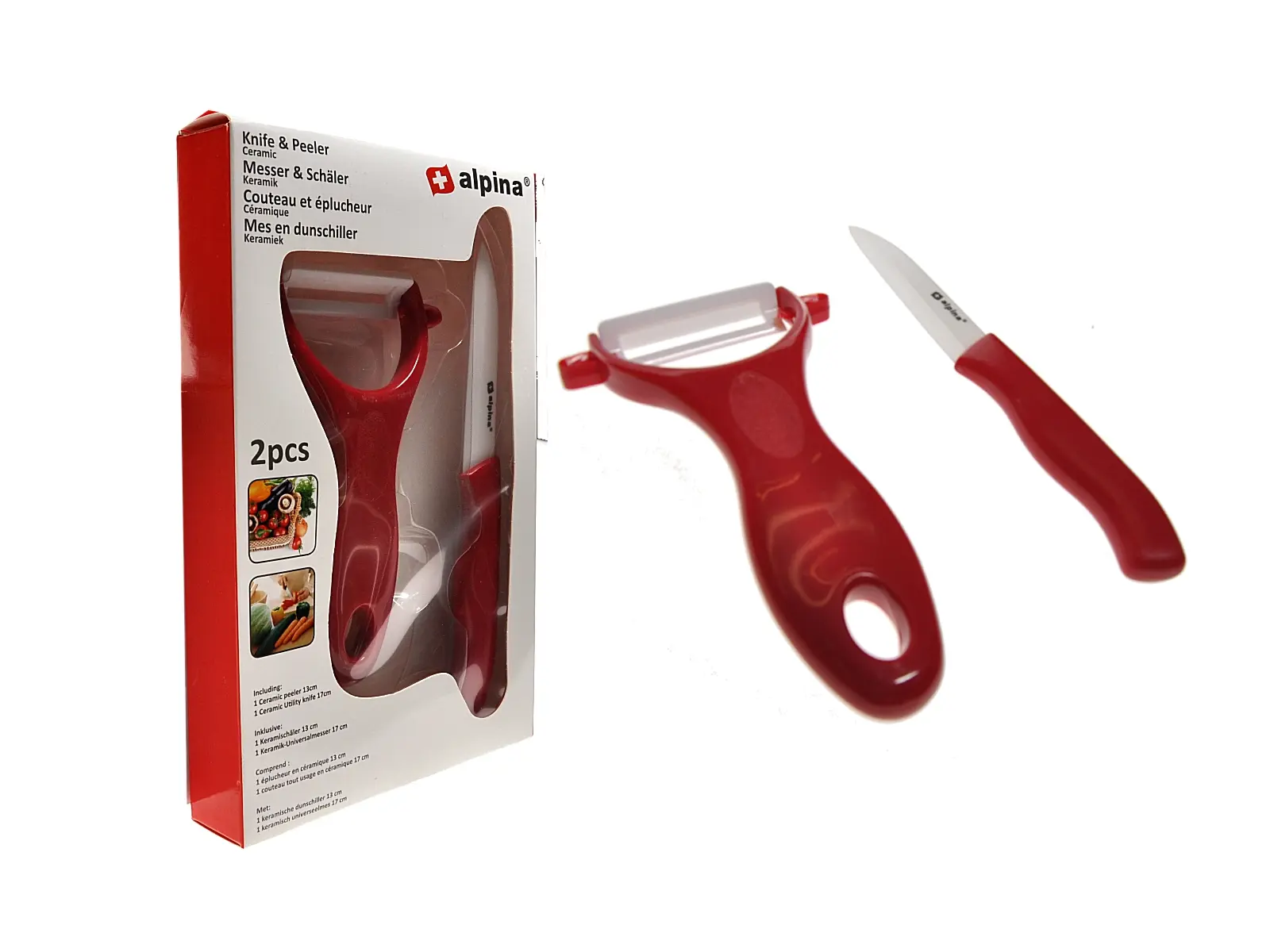 Alpina Messer & Schäler Set, 2tlg. ca 13cm