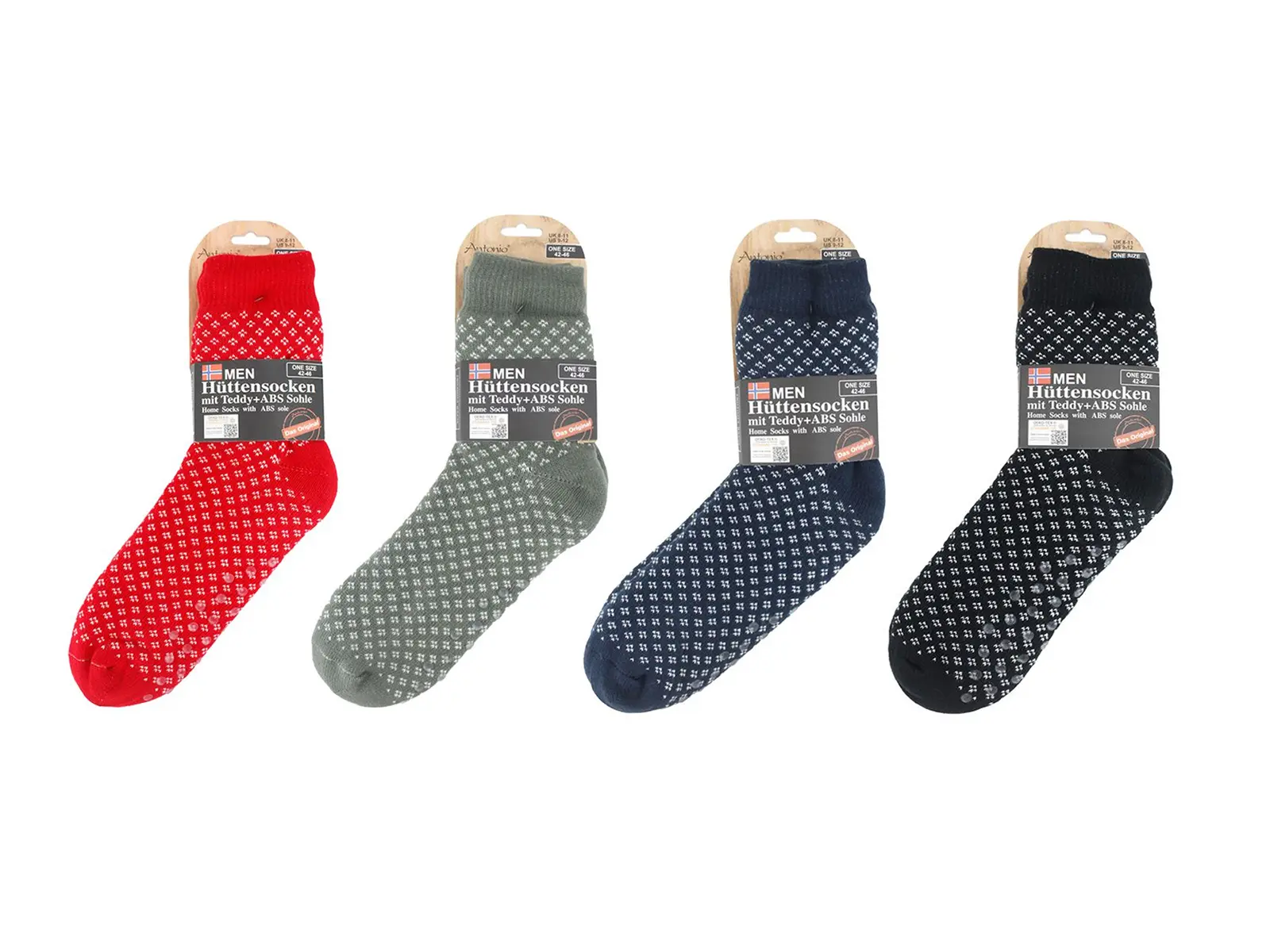 Hüttensocken Herren Classic ONESIZE m.Teddy+ ABS