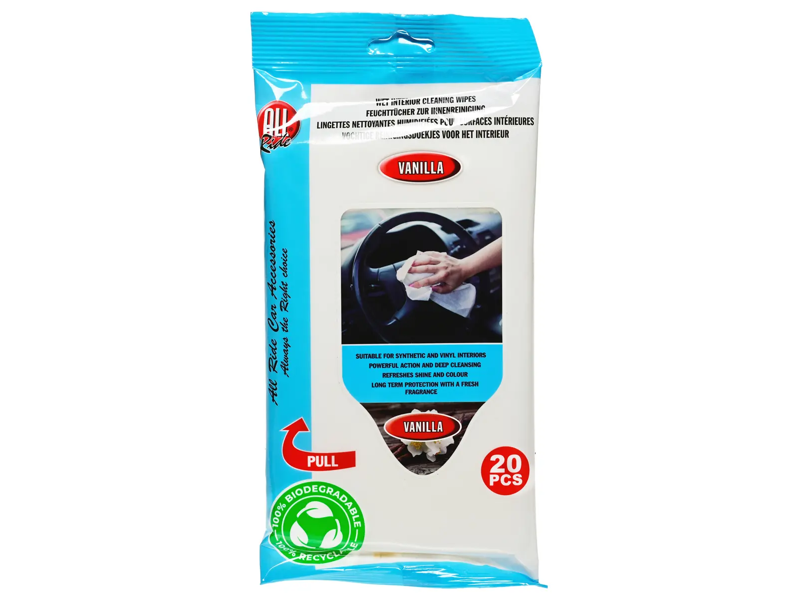 Feuchttücher Innenreinigung, Vanilla 20erPack VE12