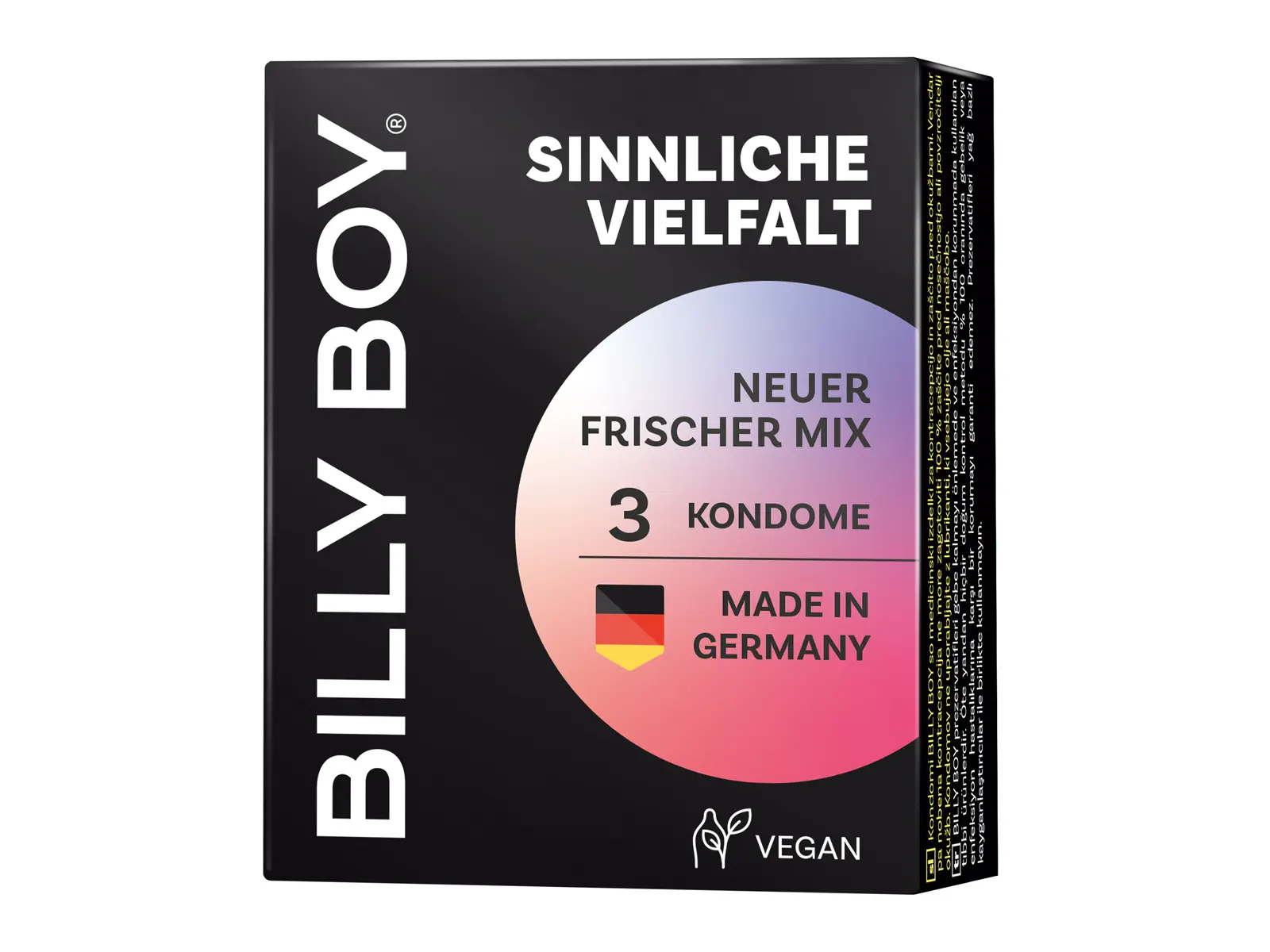 BILLY BOY Kondom Sinnliche Vielfalt 3er Packung